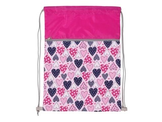 Shoe bag with pocket Hearts
