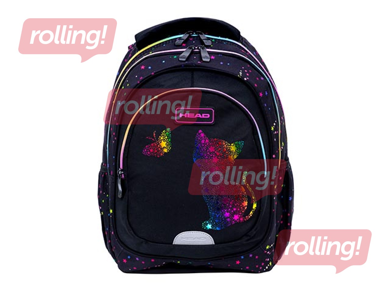 Backpack Head, Golden Effect, Rainbow Kitty, 20l