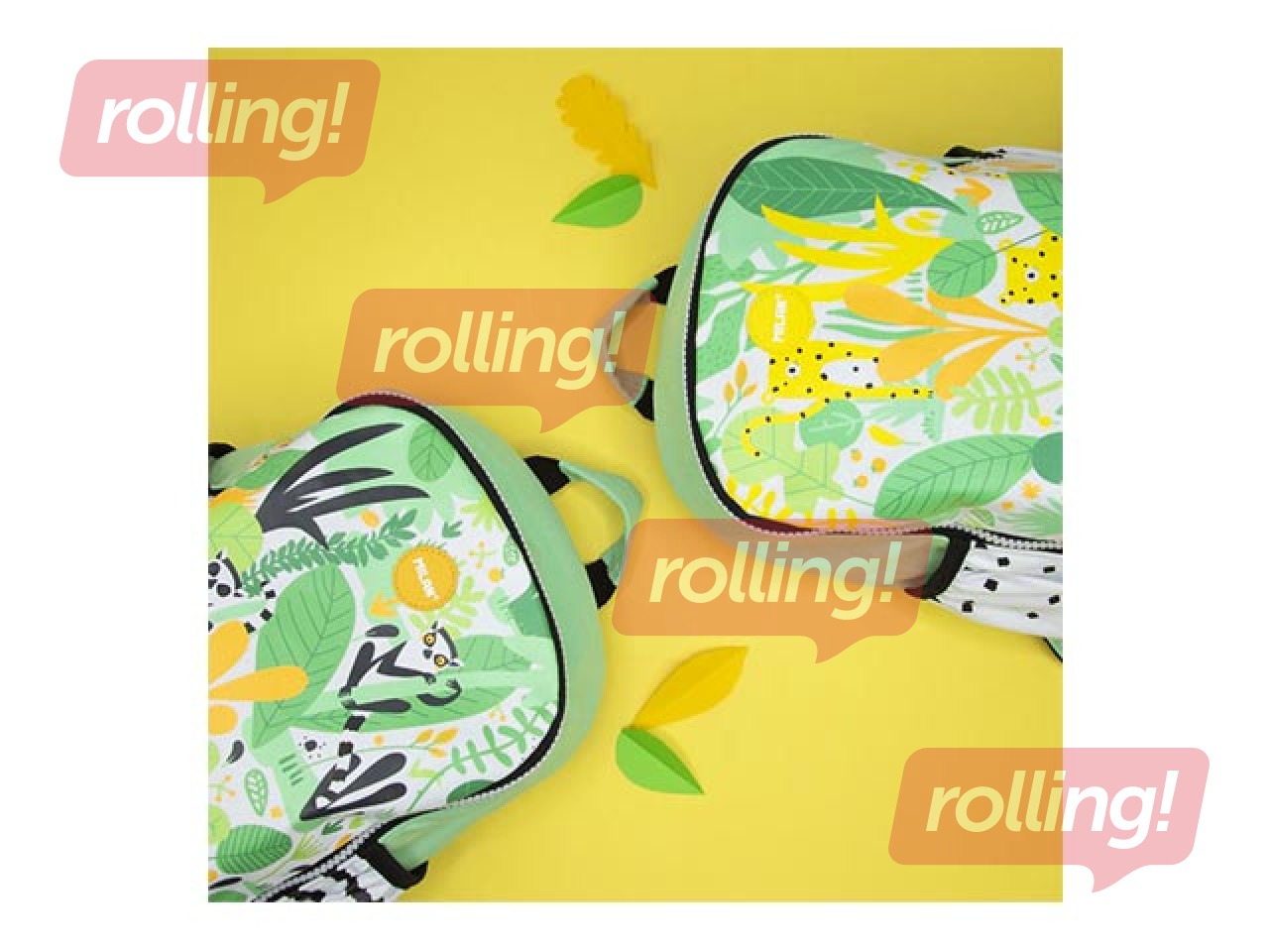 Mugursoma Milan Hide & Seek, zaļa ar dzeltenu