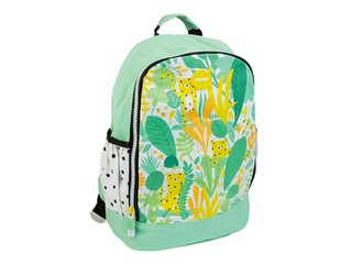Small school backpack Milan Hide & Seek, green and yellow