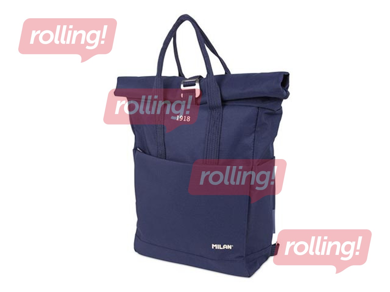 Mugursoma Milan Urban Top roll (10L) 1918, tumši zila