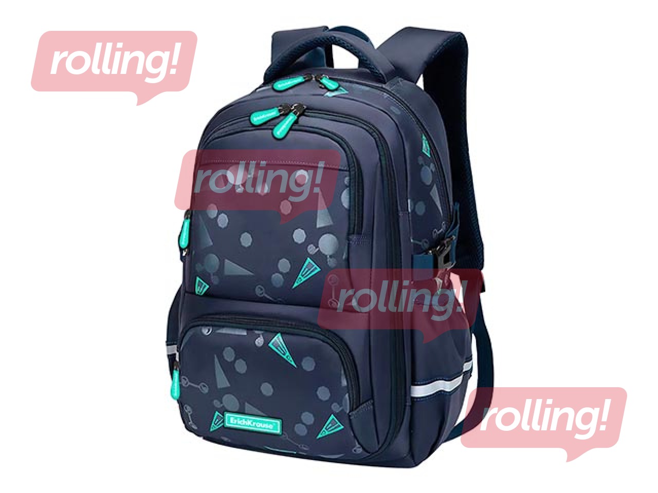 Mugursoma ar diviem nodalījumiem ErichKrause SchoolLine, Blue Style, 23 L