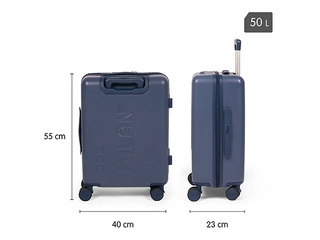 Koferis rokas bagāžai Milan, zils, 55x40x23cm