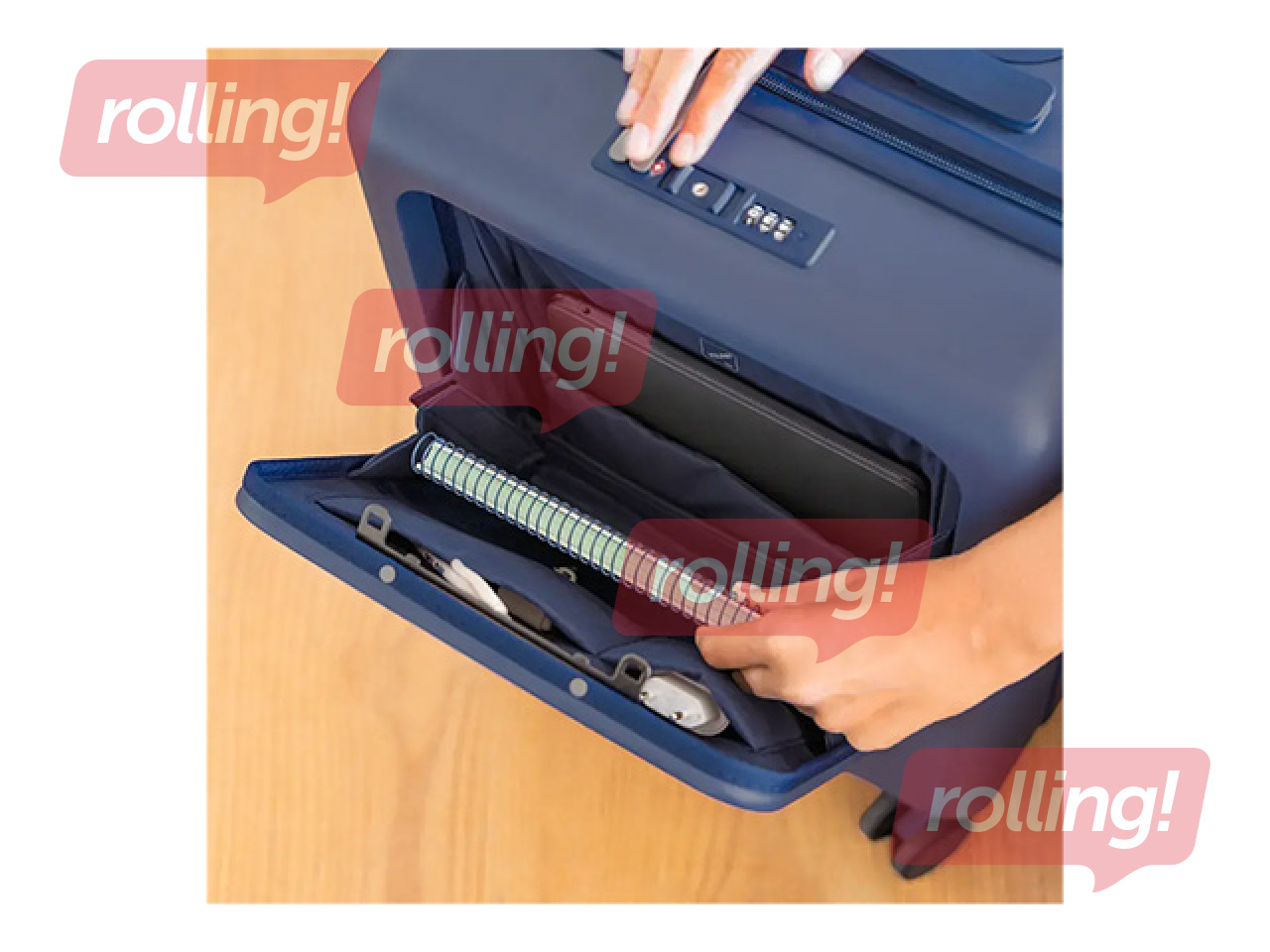 Koferis rokas bagāžai Milan, zils, 55x40x23cm