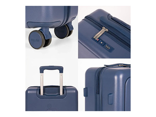 Koferis rokas bagāžai Milan, zils, 55x40x23cm