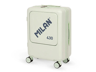 Carry-on suitcase Milan, green, 55x40x23cm