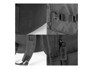 Mugursoma Milan, Shadow, melna, 25l