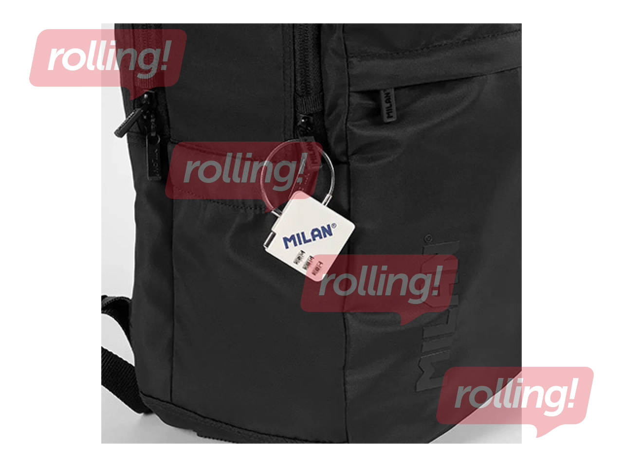 Mugursoma Milan, Shadow, melna, 25l