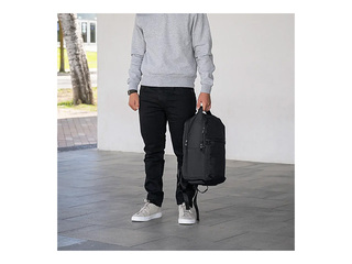 Mugursoma Milan, Shadow, melna, 25l