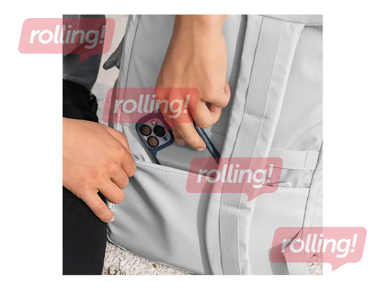 Backpack Milan, Shadow, grey, 25l