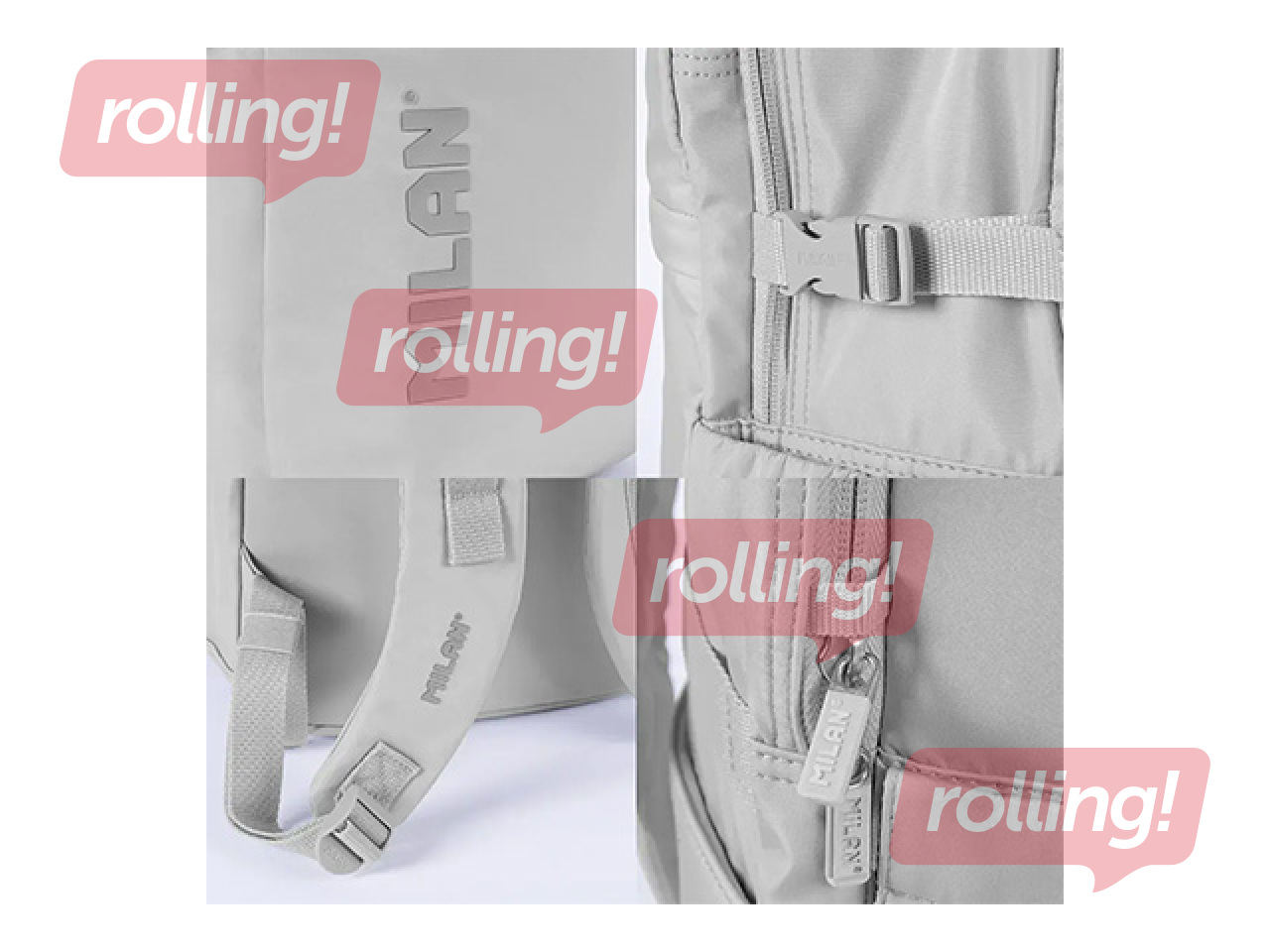 Backpack Milan, Shadow, grey, 25l