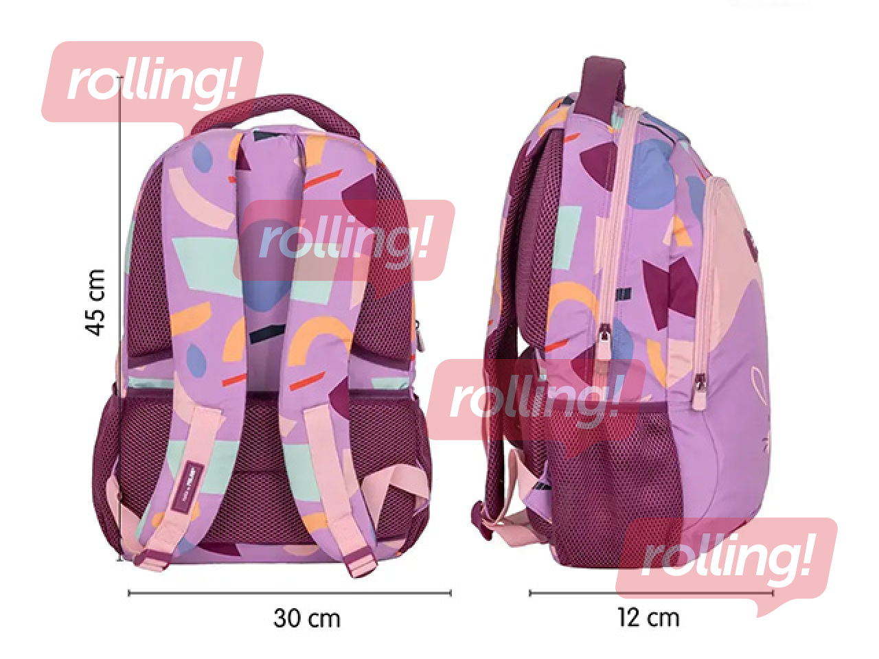 Backpack Milan, Fun Animal, pink, 21l