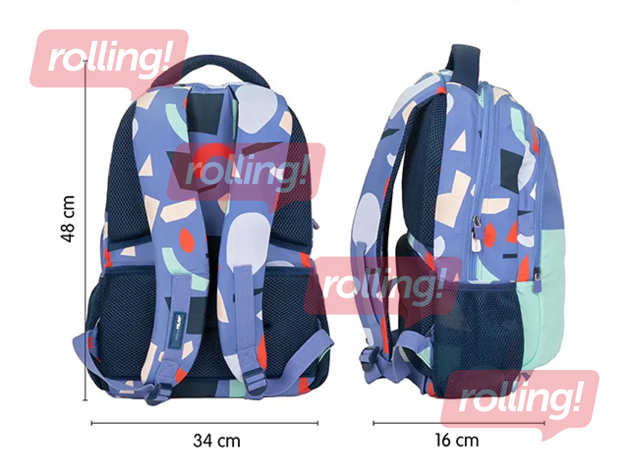 Backpack Milan, Fun Animal, blue, 21l