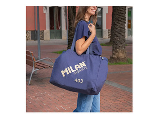 Large tote bag Milan, Gigante, blue
