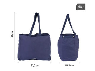 Large tote bag Milan, Gigante, blue