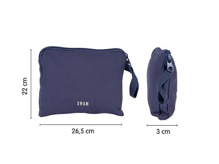 Wristlet bag Milan, blue