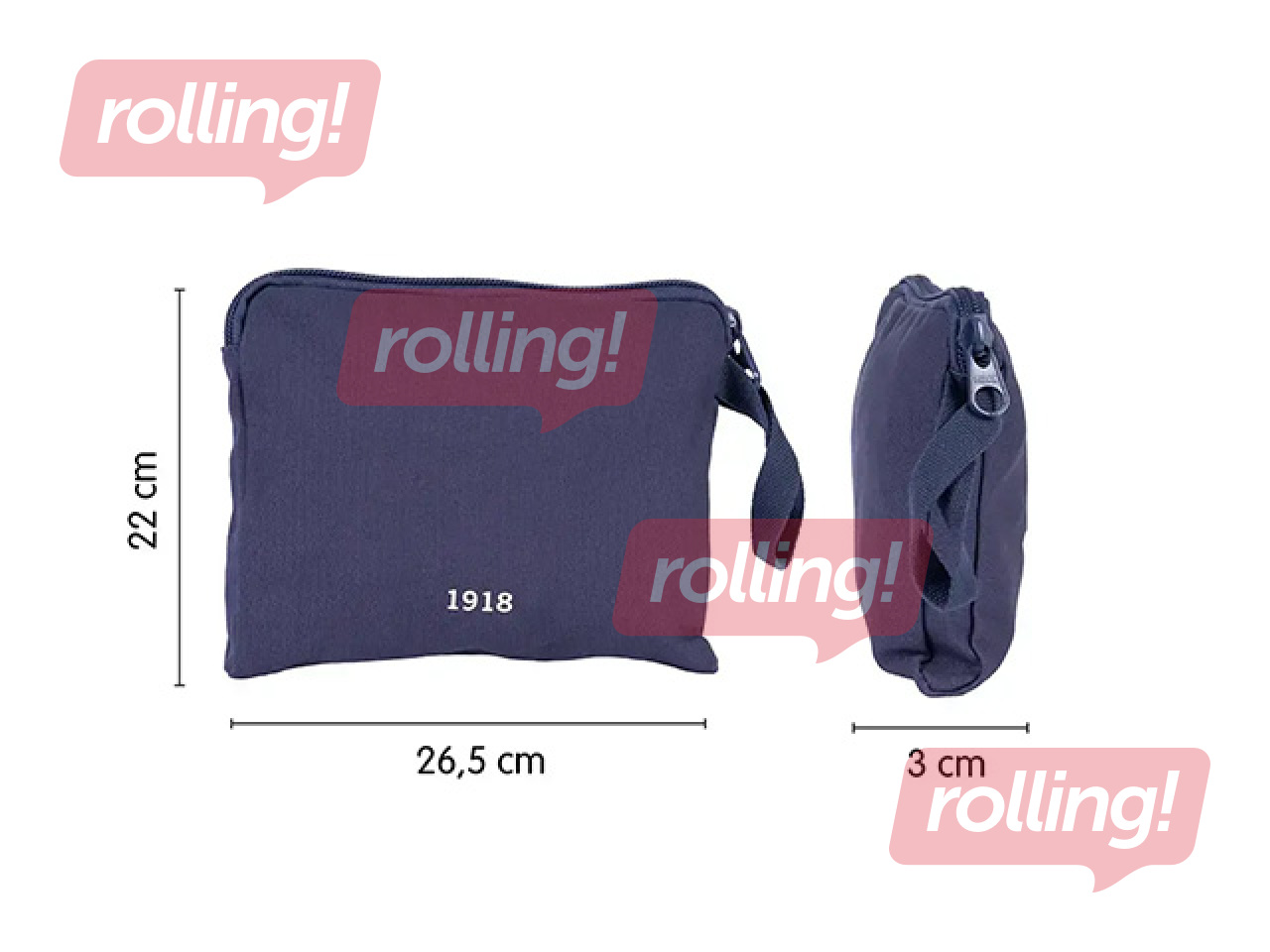 Wristlet bag Milan, blue