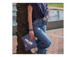 Wristlet bag Milan, blue