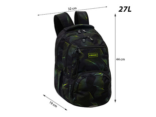 Mugursoma Head Green Wave, 25 L