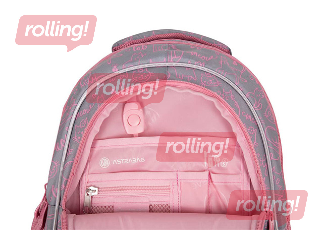 Mugursoma Astrabag Pinky Kitty, 20 L