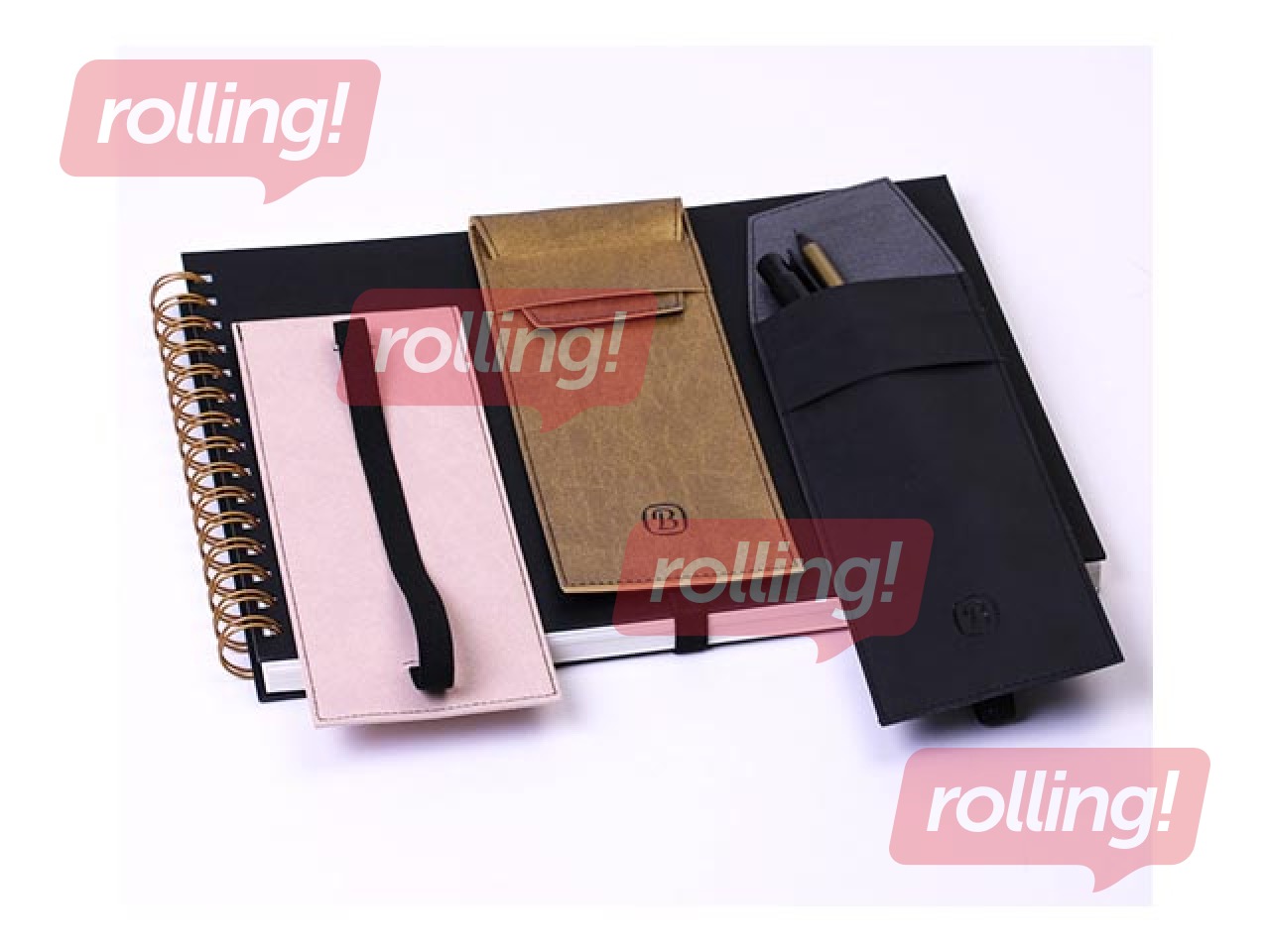 Пенал, искусственная кожа, кремово-розовый