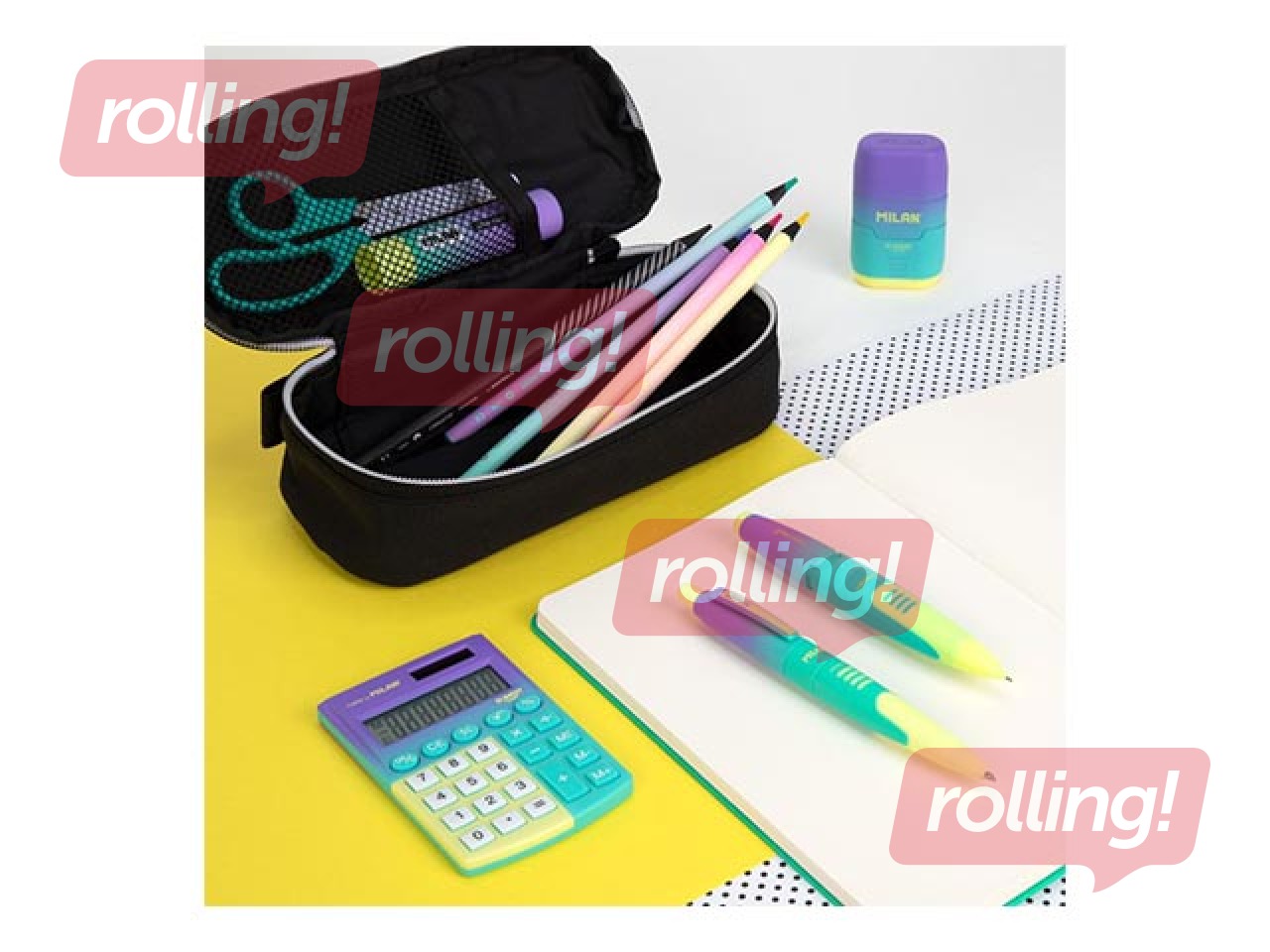 Pencil case Milan Sunset, black