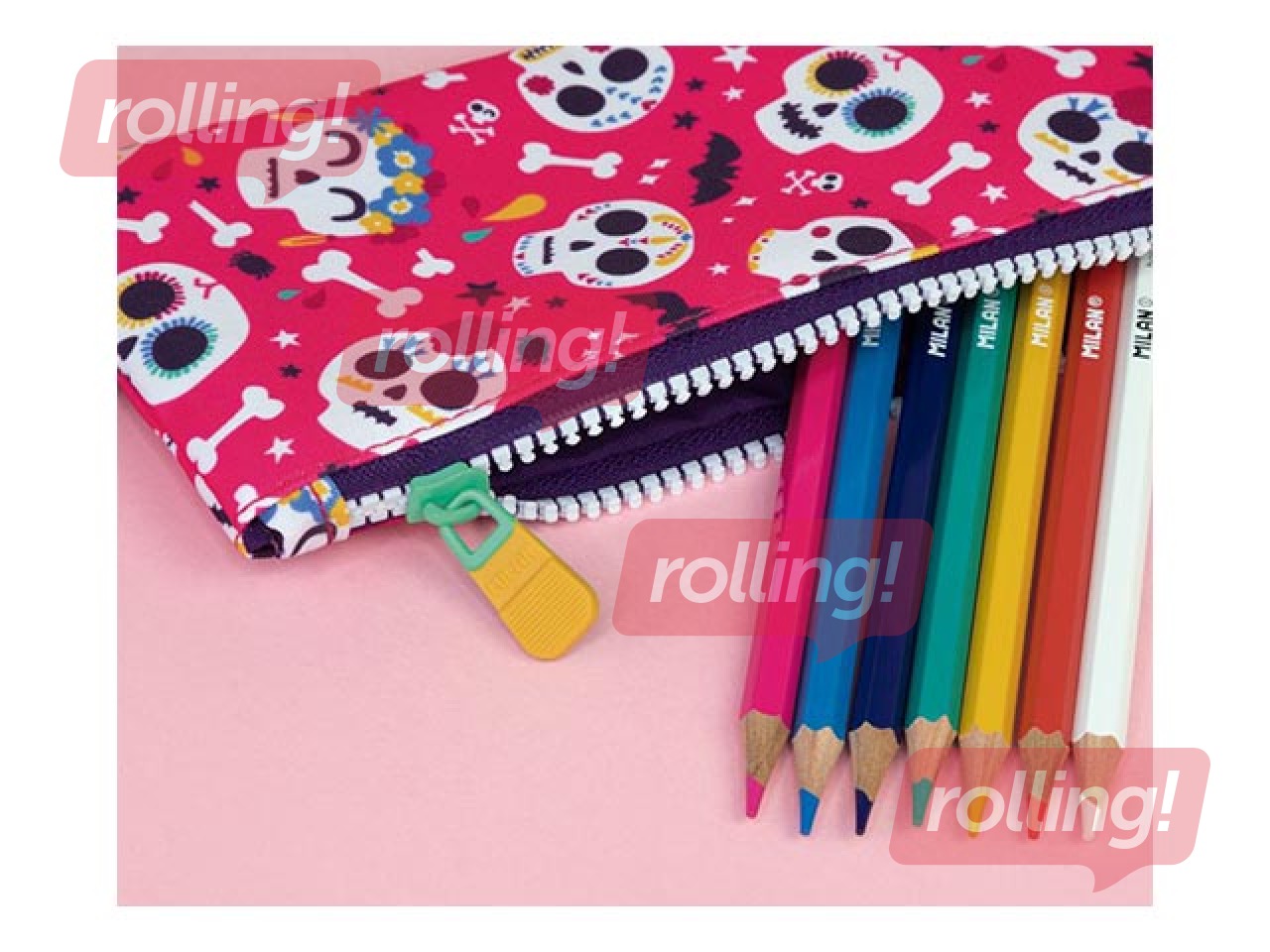 SALE 5 taskuga pinal Milan Bats & Bites, roosa