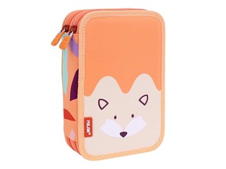 Penālis 2-daļīgs Milan Fun Animals, ar piederumiem, oranžs