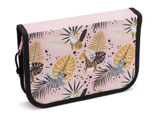 Pencil case with flaps Tropical