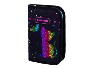 Pencil case with flaps Astra, Head, Golden Effect Rainbow Kitty