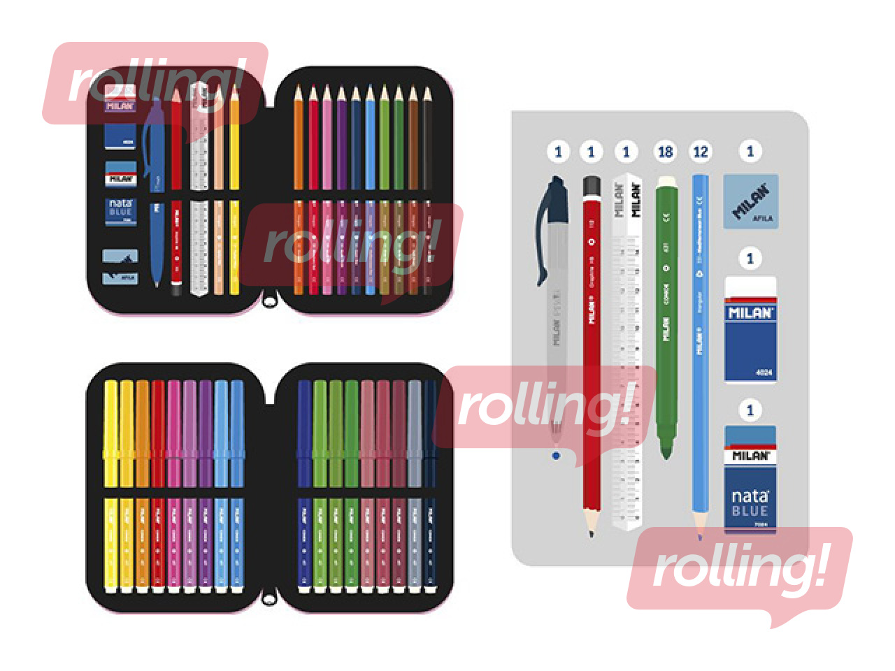 Pinal Milan, Green&Grow, kaheosaline, tarvikutega