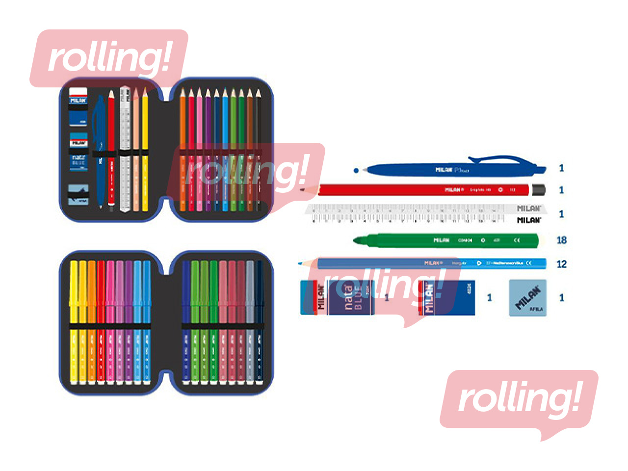 Pinal Milan, Blue Odyssey, kaheosaline, tarvikutega