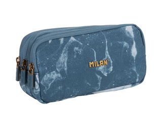 Pecil case Milan Lava, 3-zip, blue