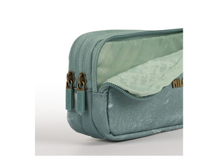 Pecil case Milan Lava, 3-zip, green