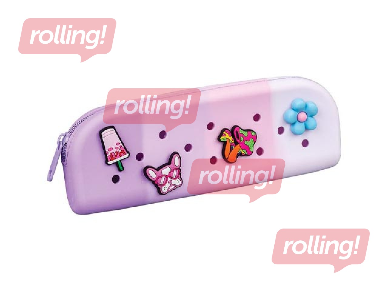 Penālis Charm, silikona, violets