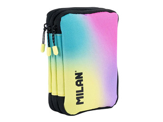 Filled triple-decker pencil case Milan, Sunset