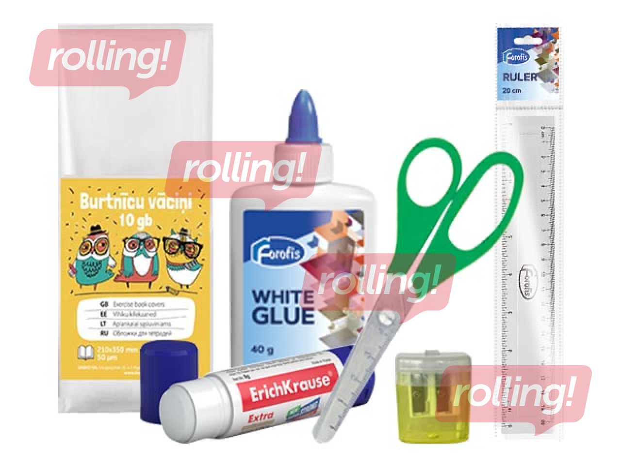 Skolas preču komplekts 1.-4. klasei (25 vienības) 