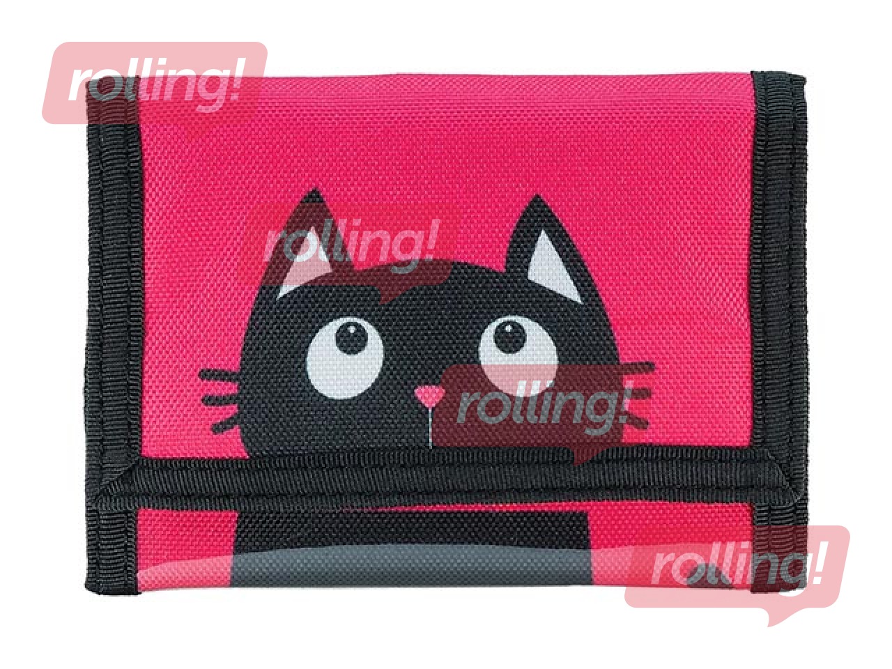 Kids wallet,12.6 x 8 cm, Crazy Kitten