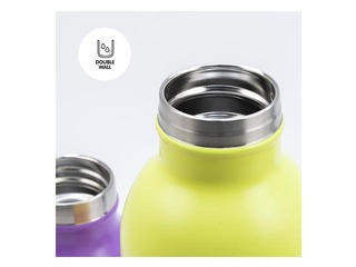 Stainless steel isothermal bottle Milan Sunset, 591ml, yellow- pink