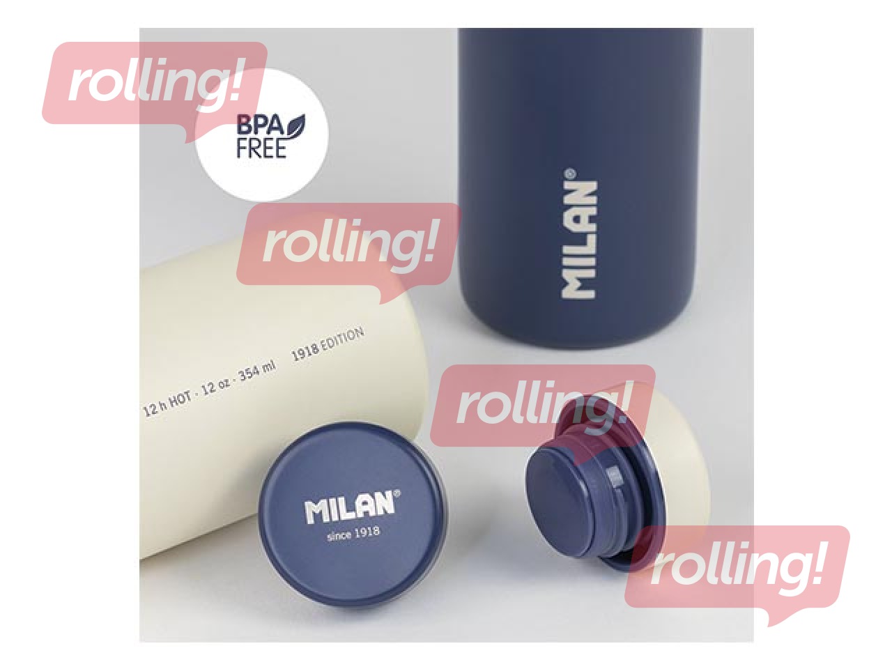 Roostevabast terasest isotermiline pudel Milan 591ml, tumesinine