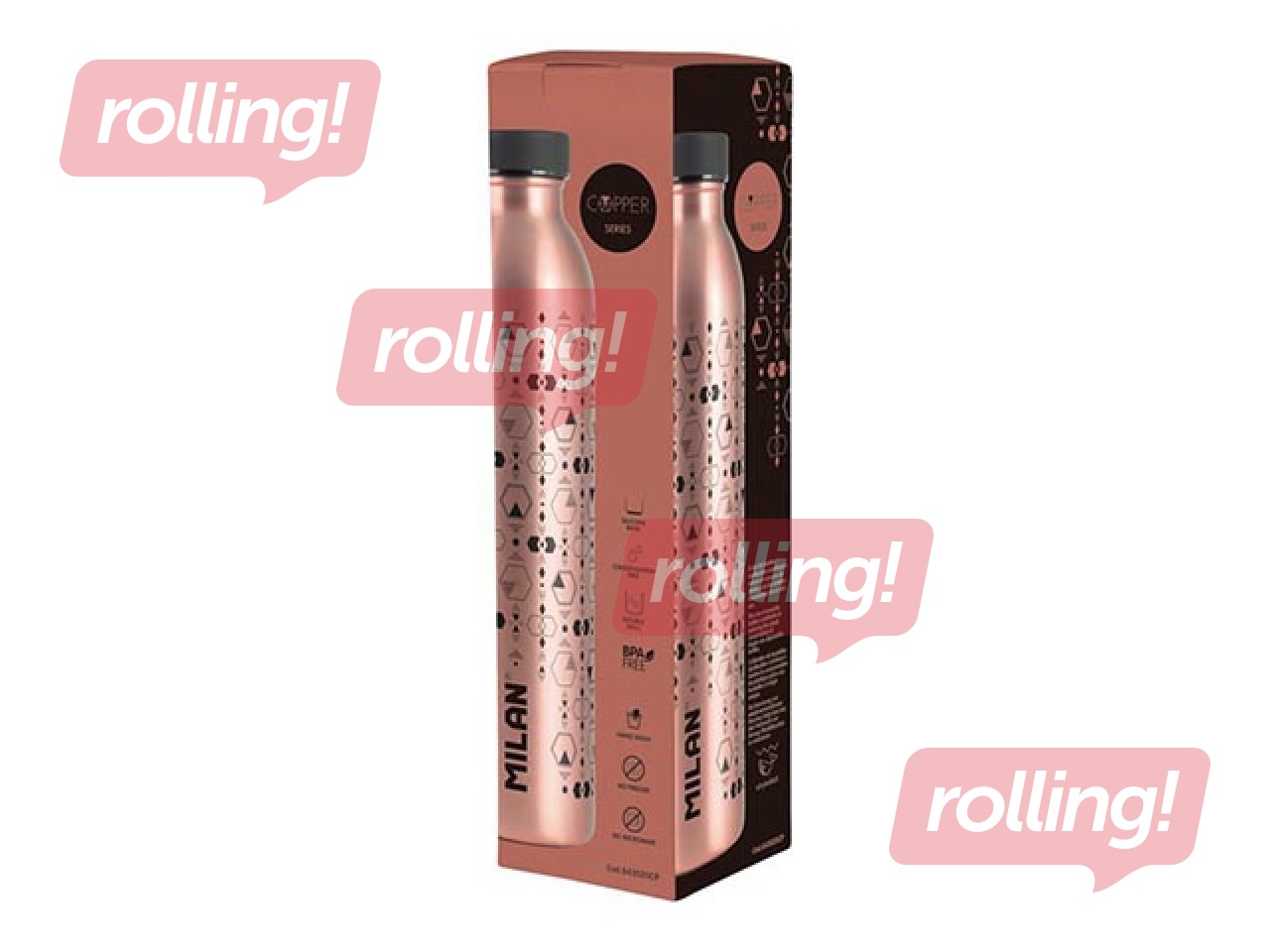 SALE Roostevabast terasest isotermiline pudel Milan Sunset, 591 ml