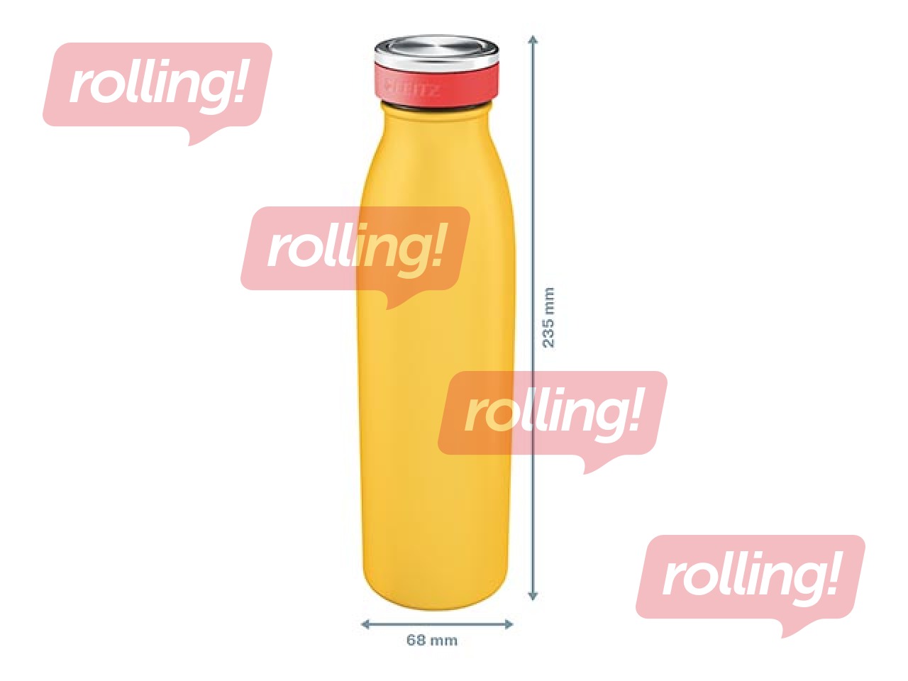 Термобутылка для воды Leitz Cosy, желтая, 500мл