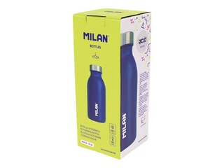 Ūdens pudele Milan Acid 350ml, nerūsējošā tērauda, zilā krāsā