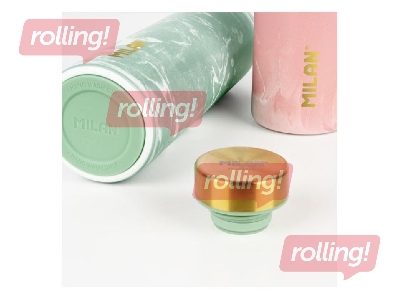 Бутылка для воды Milan, Lava, нержавеющая сталь, зеленая, 591мл