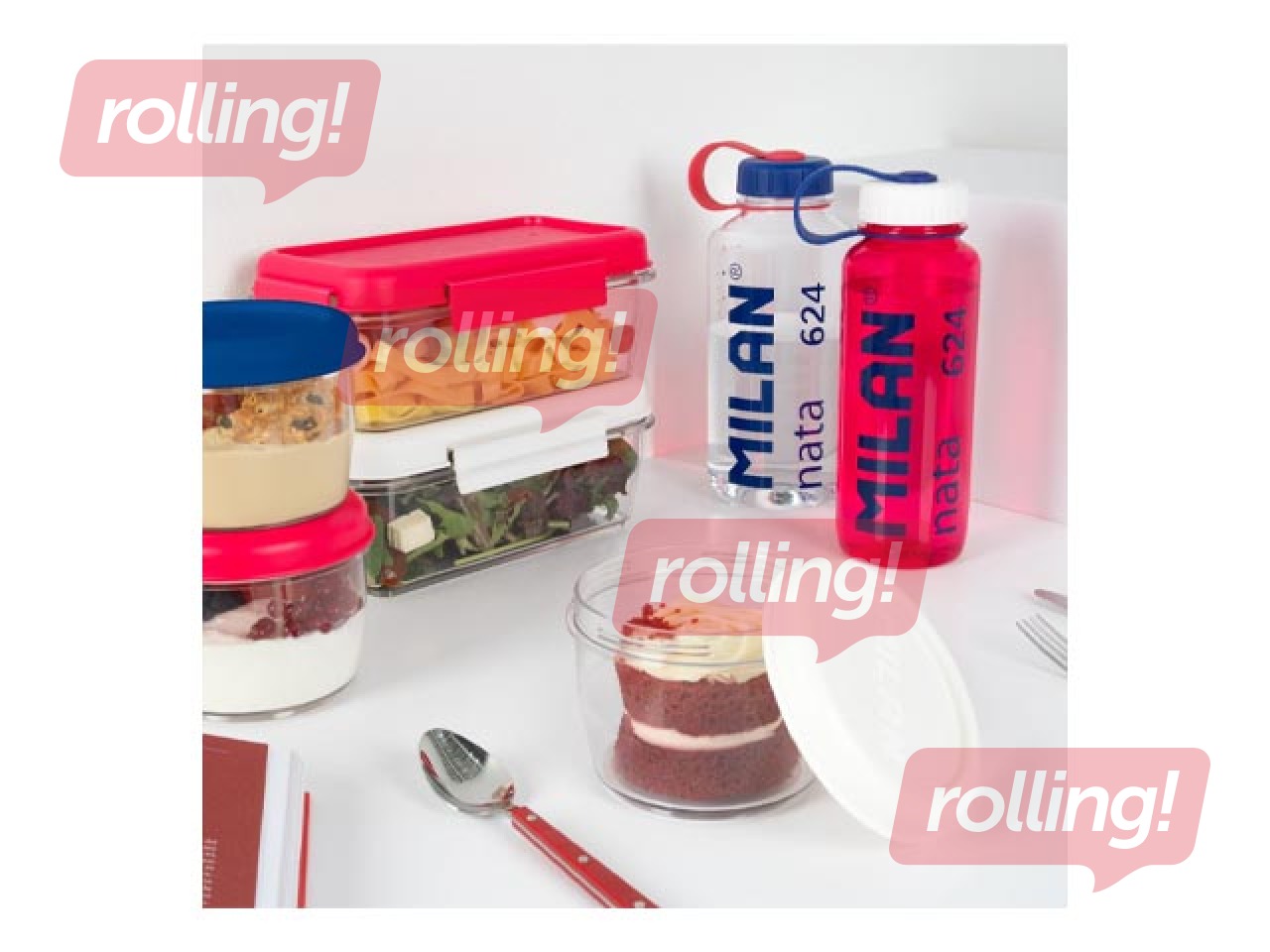 Бутылка для воды Milan, Tritan, прозрачная, 1л