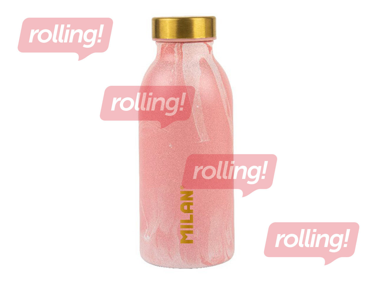 Ūdens pudele Milan, Lava, nerūsējošais tērauds, rozā, 350ml