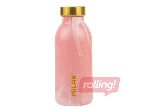 Water Bottle Milan, Lava, Stainless Steel, Pink, 350ml