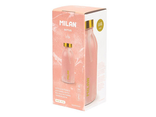 Water Bottle Milan, Lava, Stainless Steel, Pink, 350ml