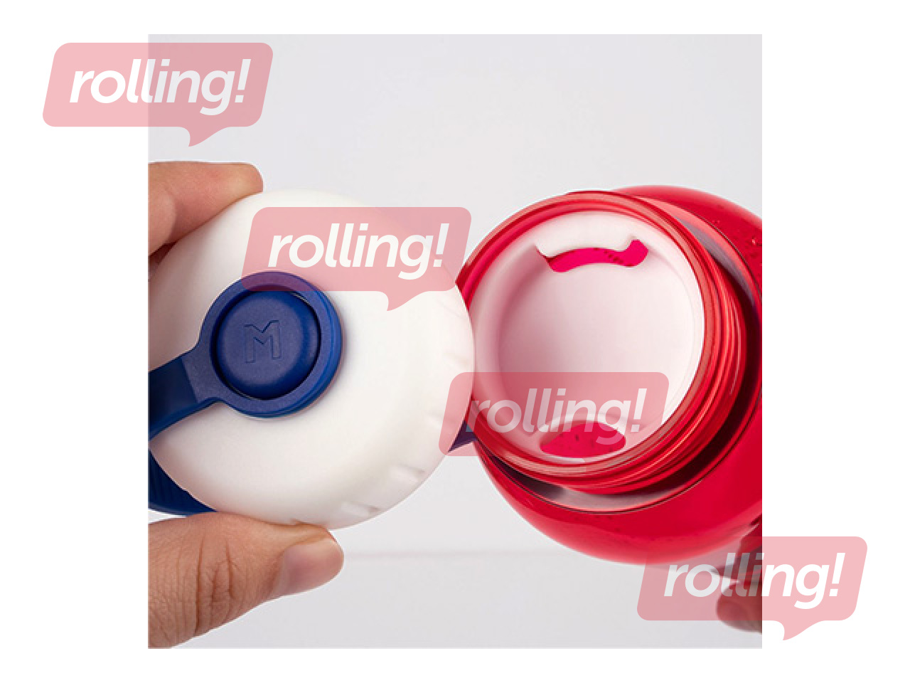 Ūdens pudele Milan, Tritan, caurspīdīga, sarkana, 650ml