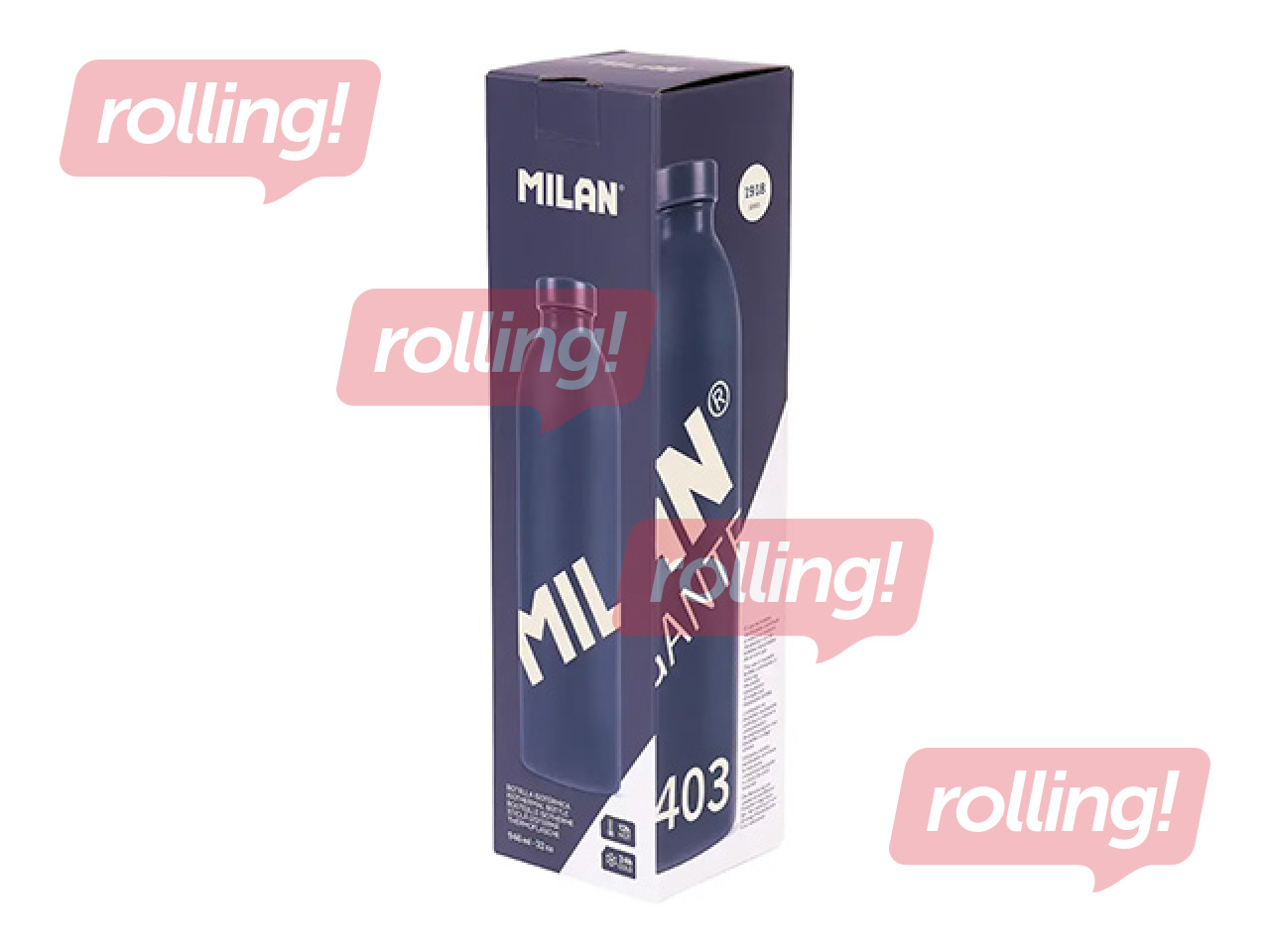 Thermal water bottle Milan Gigant 403, stainless steel, dark blue, 0.946ml